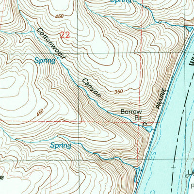 United States Geological Survey Central Ferry, WA (1981, 24000-Scale) digital map