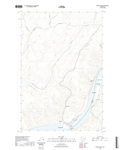 United States Geological Survey Central Ferry, WA (2020, 24000-Scale) digital map