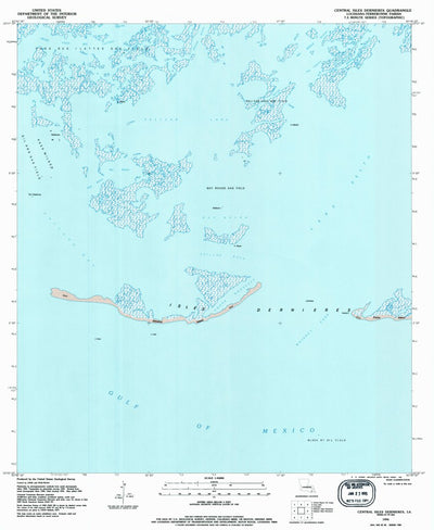 United States Geological Survey Central Isles Dernieres, LA (1994, 24000-Scale) digital map