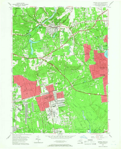United States Geological Survey Central Islip, NY (1956, 24000-Scale) digital map
