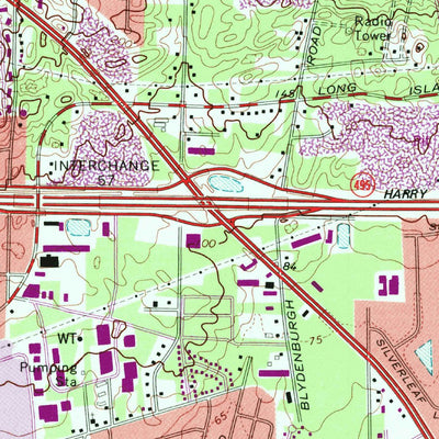 United States Geological Survey Central Islip, NY (1967, 24000-Scale) digital map