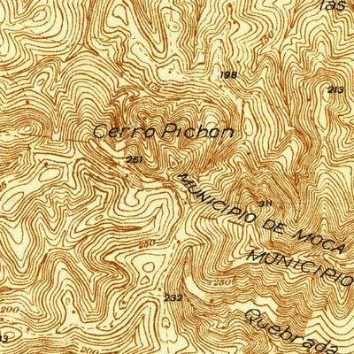 United States Geological Survey Central La Plata, PR (1938, 20000-Scale) digital map