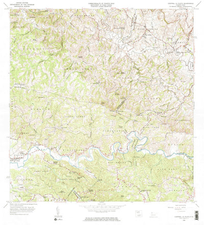 United States Geological Survey Central La Plata, PR (1964, 20000-Scale) digital map