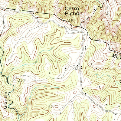 United States Geological Survey Central La Plata, PR (1964, 20000-Scale) digital map