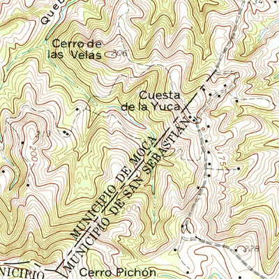 United States Geological Survey Central La Plata, PR (1964, 20000-Scale) digital map