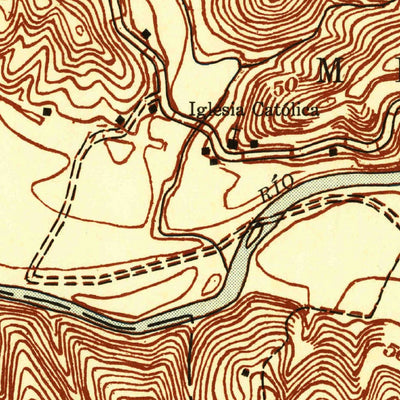 United States Geological Survey Central La Plata SW, PR (1950, 10000-Scale) digital map