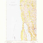 United States Geological Survey Central Lake, MI (1954, 62500-Scale) digital map