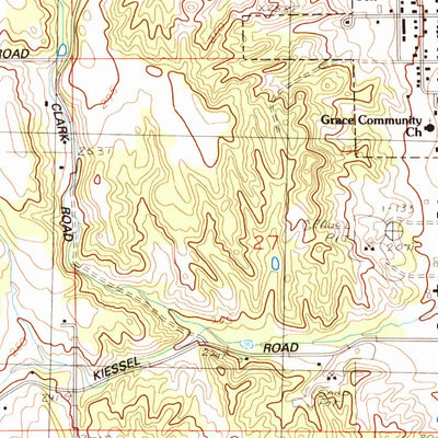 United States Geological Survey Central Lake, MI (1983, 25000-Scale) digital map