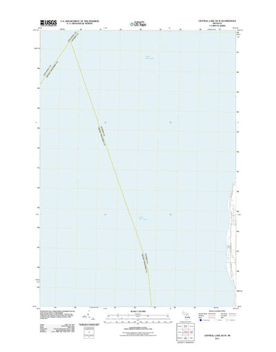 United States Geological Survey Central Lake Oe W, MI (2011, 24000-Scale) digital map