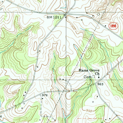 United States Geological Survey Central, NC (1997, 24000-Scale) digital map