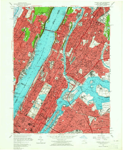 United States Geological Survey Central Park, NY-NJ (1956, 24000-Scale) digital map