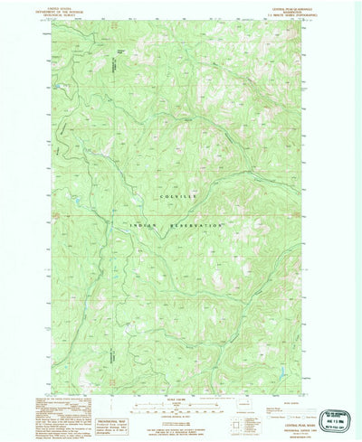United States Geological Survey Central Peak, WA (1986, 24000-Scale) digital map