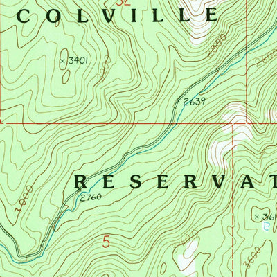 United States Geological Survey Central Peak, WA (1986, 24000-Scale) digital map