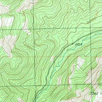 United States Geological Survey Central Peak, WA (1989, 24000-Scale) digital map