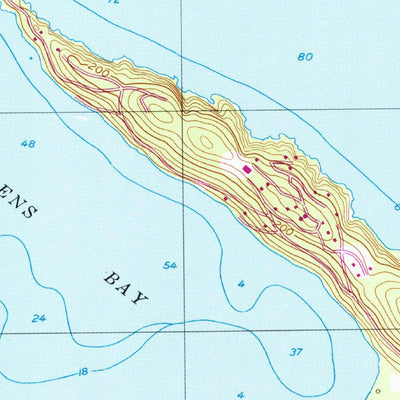 United States Geological Survey Central Saint Thomas, VI (1955, 24000-Scale) digital map