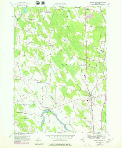 United States Geological Survey Central Square, NY (1956, 24000-Scale) digital map