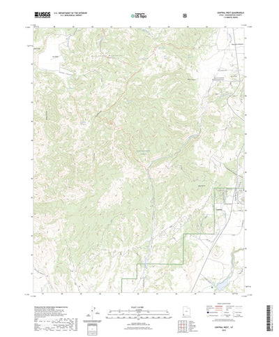 United States Geological Survey Central West, UT (2023, 24000-Scale) digital map