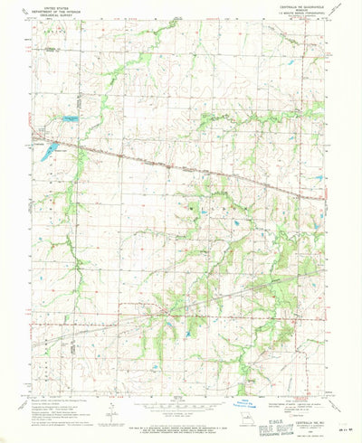 United States Geological Survey Centralia NE, MO (1969, 24000-Scale) digital map