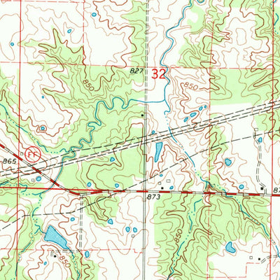 United States Geological Survey Centralia NE, MO (1969, 24000-Scale) digital map