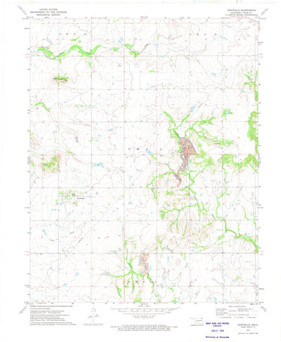 United States Geological Survey Centralia, OK (1972, 24000-Scale) digital map