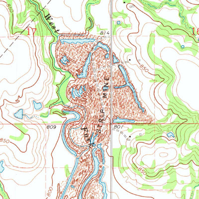 United States Geological Survey Centralia, OK (1972, 24000-Scale) digital map