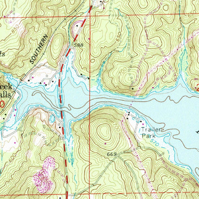 United States Geological Survey Centre, AL (1967, 24000-Scale) digital map