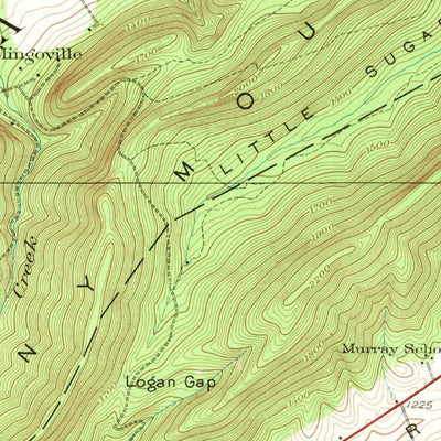 United States Geological Survey Centre Hall, PA (1924, 62500-Scale) digital map