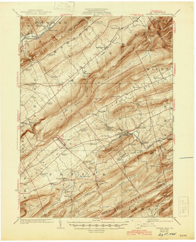 United States Geological Survey Centre Hall, PA (1929, 62500-Scale) digital map