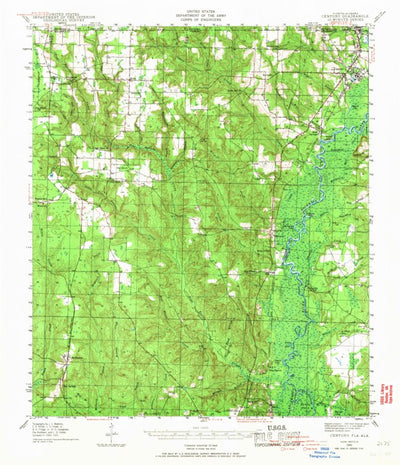 United States Geological Survey Century, FL-AL (1941, 62500-Scale) digital map