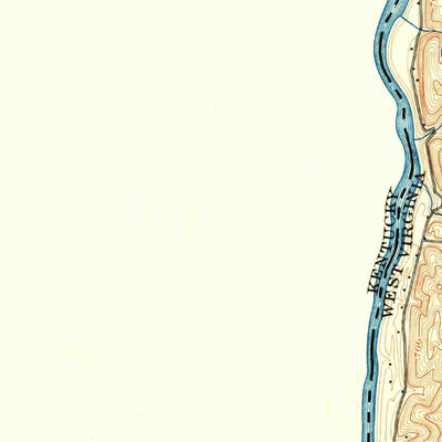 United States Geological Survey Ceredo, KY-WV-OH (1901, 62500-Scale) digital map