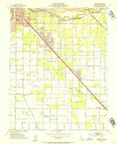 United States Geological Survey Ceres, CA (1953, 24000-Scale) digital map
