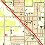 United States Geological Survey Ceres, CA (1953, 24000-Scale) digital map
