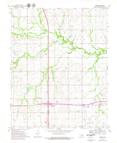 United States Geological Survey Ceres, OK (1972, 24000-Scale) digital map