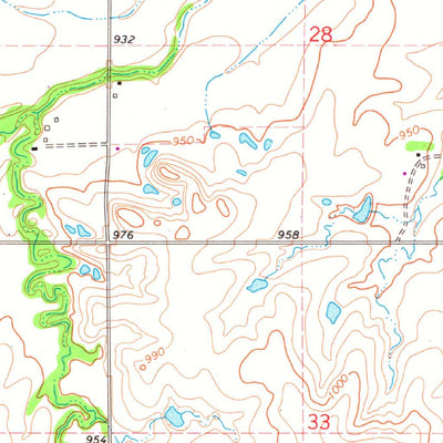 United States Geological Survey Ceres, OK (1972, 24000-Scale) digital map