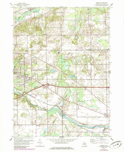 United States Geological Survey Ceresco, MI (1961, 24000-Scale) digital map