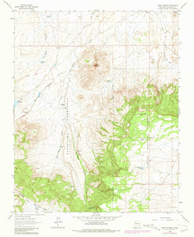 United States Geological Survey Cerro Alesna, NM (1963, 24000-Scale) digital map