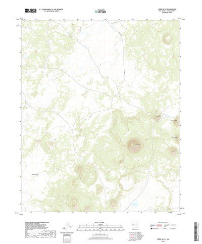 United States Geological Survey Cerro Alto, NM (2020, 24000-Scale) digital map