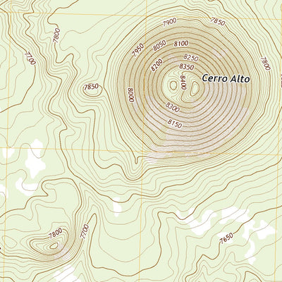 United States Geological Survey Cerro Alto, NM (2020, 24000-Scale) digital map