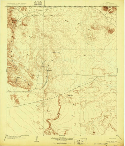 United States Geological Survey Cerro Alto, TX (1903, 125000-Scale) digital map