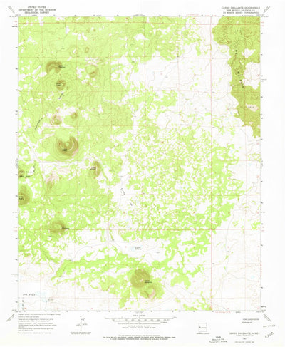 United States Geological Survey Cerro Brillante, NM (1967, 24000-Scale) digital map