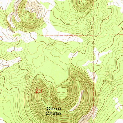 United States Geological Survey Cerro Brillante, NM (1967, 24000-Scale) digital map