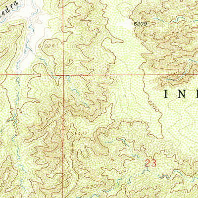 United States Geological Survey Cerro Conejo, NM (1960, 24000-Scale) digital map