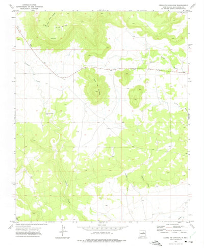 United States Geological Survey Cerro De Corazon, NM (1972, 24000-Scale) digital map