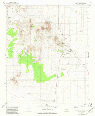 United States Geological Survey Cerro De La Campana, NM (1982, 24000-Scale) digital map