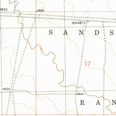 United States Geological Survey Cerro De La Campana SE, NM (1982, 24000-Scale) digital map