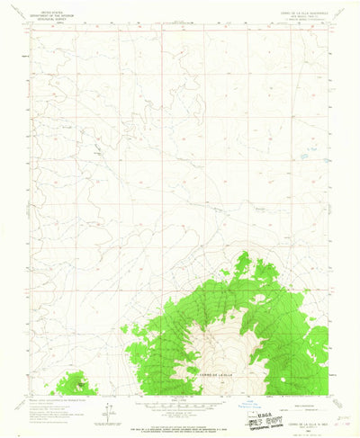 United States Geological Survey Cerro De La Olla, NM (1963, 24000-Scale) digital map