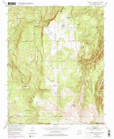 United States Geological Survey Cerro Del Grant, NM (1953, 24000-Scale) digital map