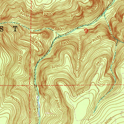 United States Geological Survey Cerro Del Grant, NM (1953, 24000-Scale) digital map