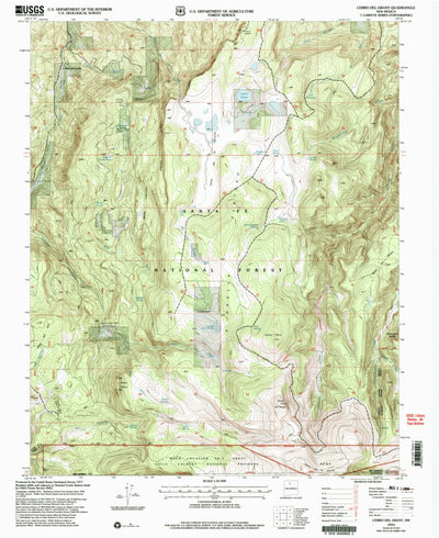 United States Geological Survey Cerro Del Grant, NM (2002, 24000-Scale) digital map