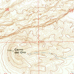 United States Geological Survey Cerro Del Oro, NM (1964, 24000-Scale) digital map